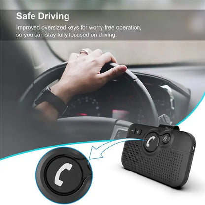 Bluetooth Wireless Car Speaker Kit - Hands-Free Calling and Portable Auto Conference Audio Device