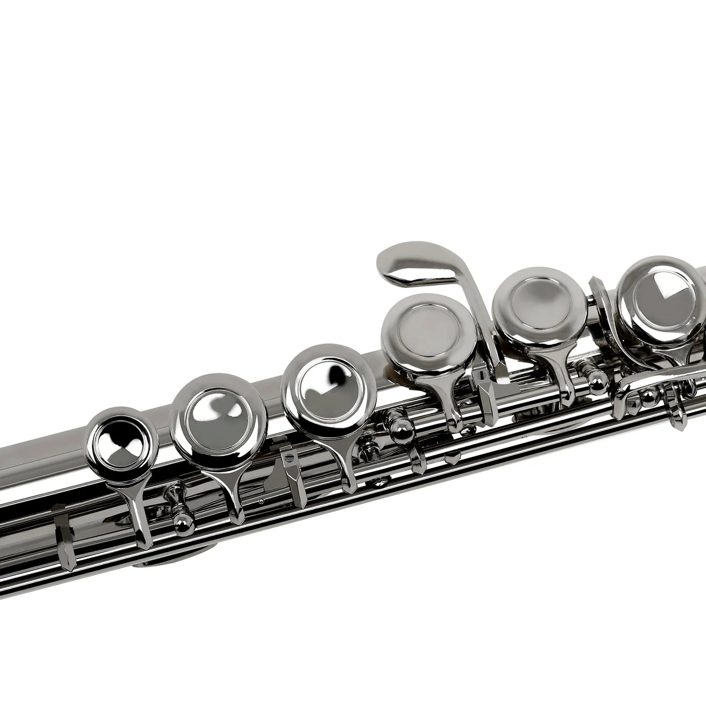 SLADE 16 Closed/Opened Hole C Key Professional Transverse Flute – Concert Musical Instrument with Box, Cleaning Cloth, Stick & Gloves