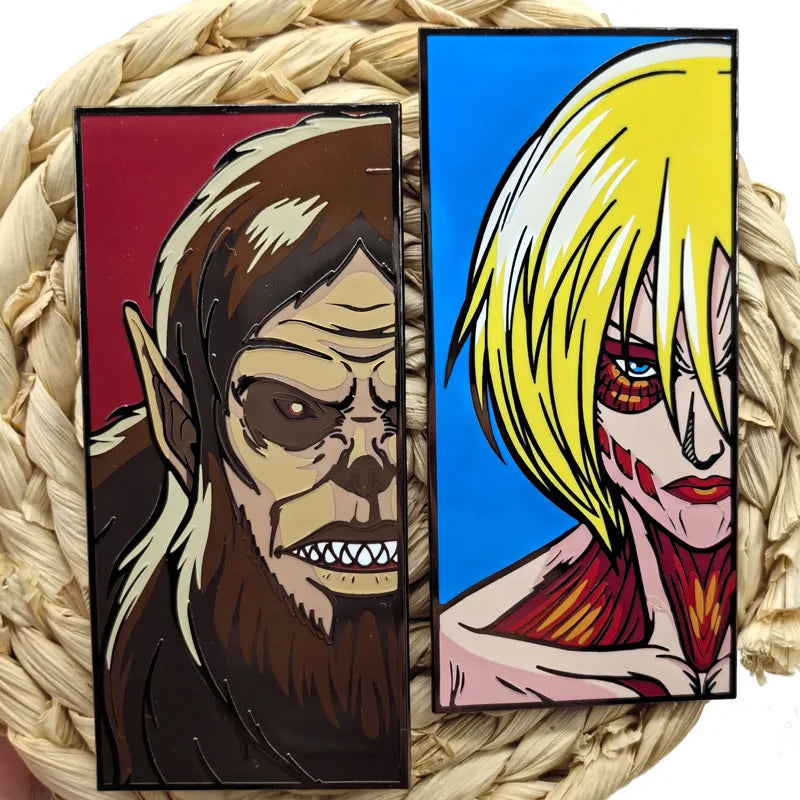 Attack on Titan Enamel Pin Badge - Anime Metal Lapel Pin for Bags, Backpacks & Fan Collectible Gift