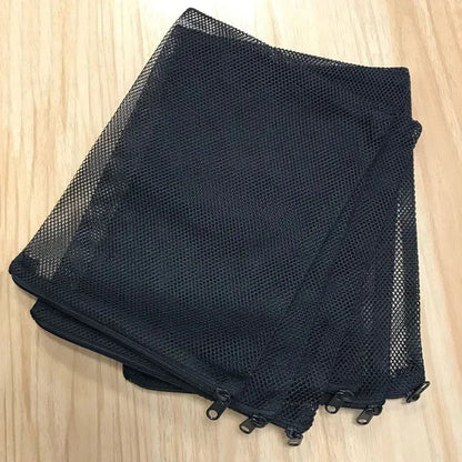 10Pcs Mesh Filter Net Bags – Aquarium Pond Bio Ball, Carbon Media & Ammonia Isolation Bags, White & Black