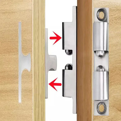 5/1pcs Furniture Door Ball Latch | Brass Double Roller Spring Ball Catch, Adjustable Tension Latch for Cabinets & Closets