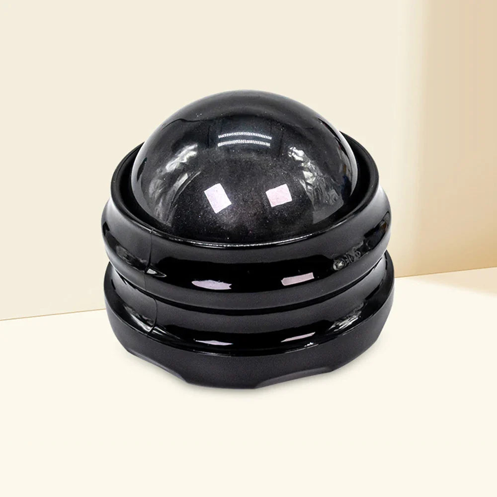 Mini 360° Spin Manual Massage Ball — Self-Therapy Tool for Back, Shoulders & Foot Muscle Relaxation