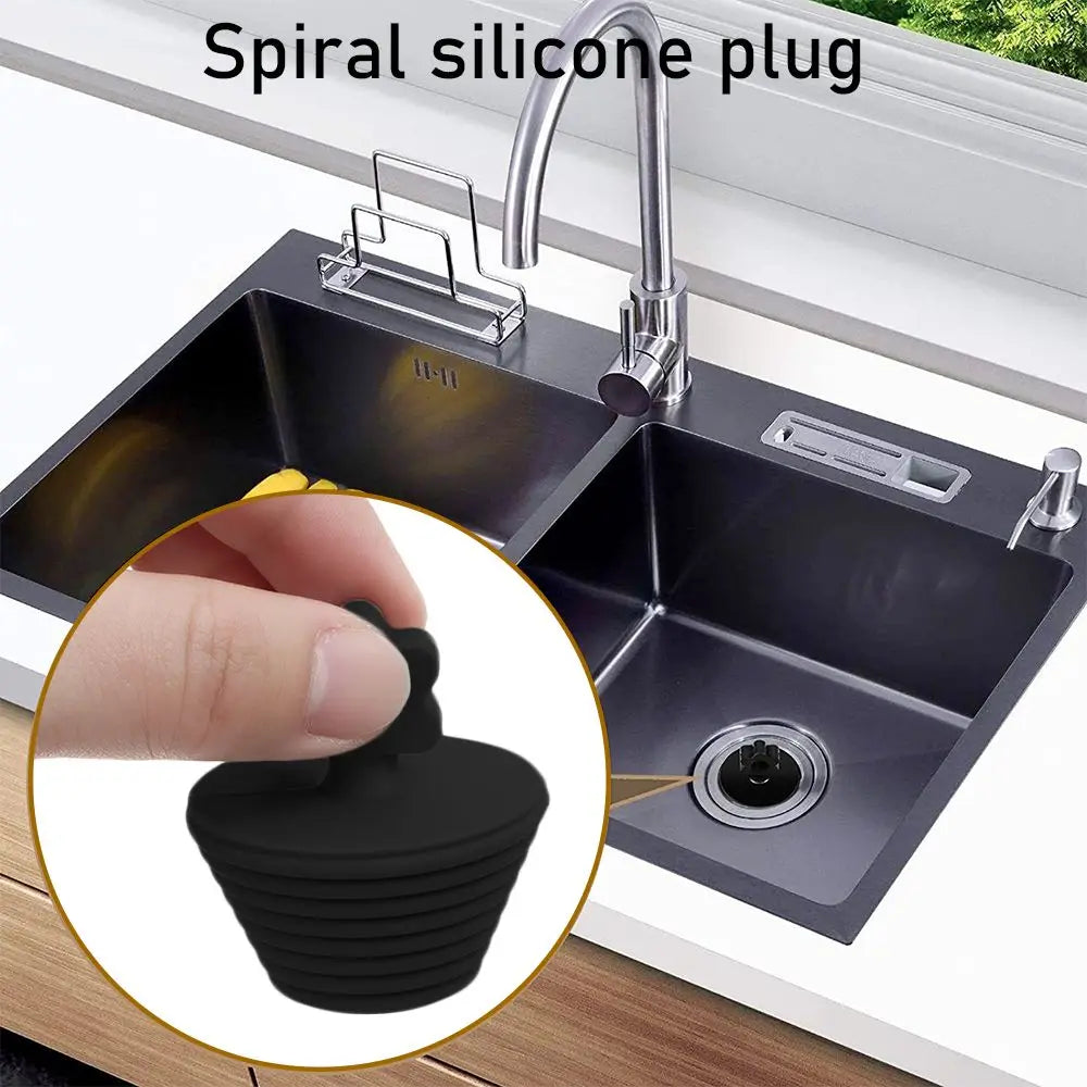 Universal Silicone Bathtub Plug Replacement - Anti-Clogging Drain Stopper for Showers, Sinks and Bathtubs
