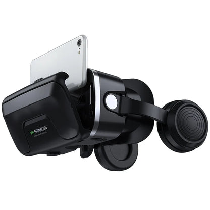 VR Shinecon 10.0 3D Virtual Reality Headset – Helmet Goggles for Smartphone Gaming