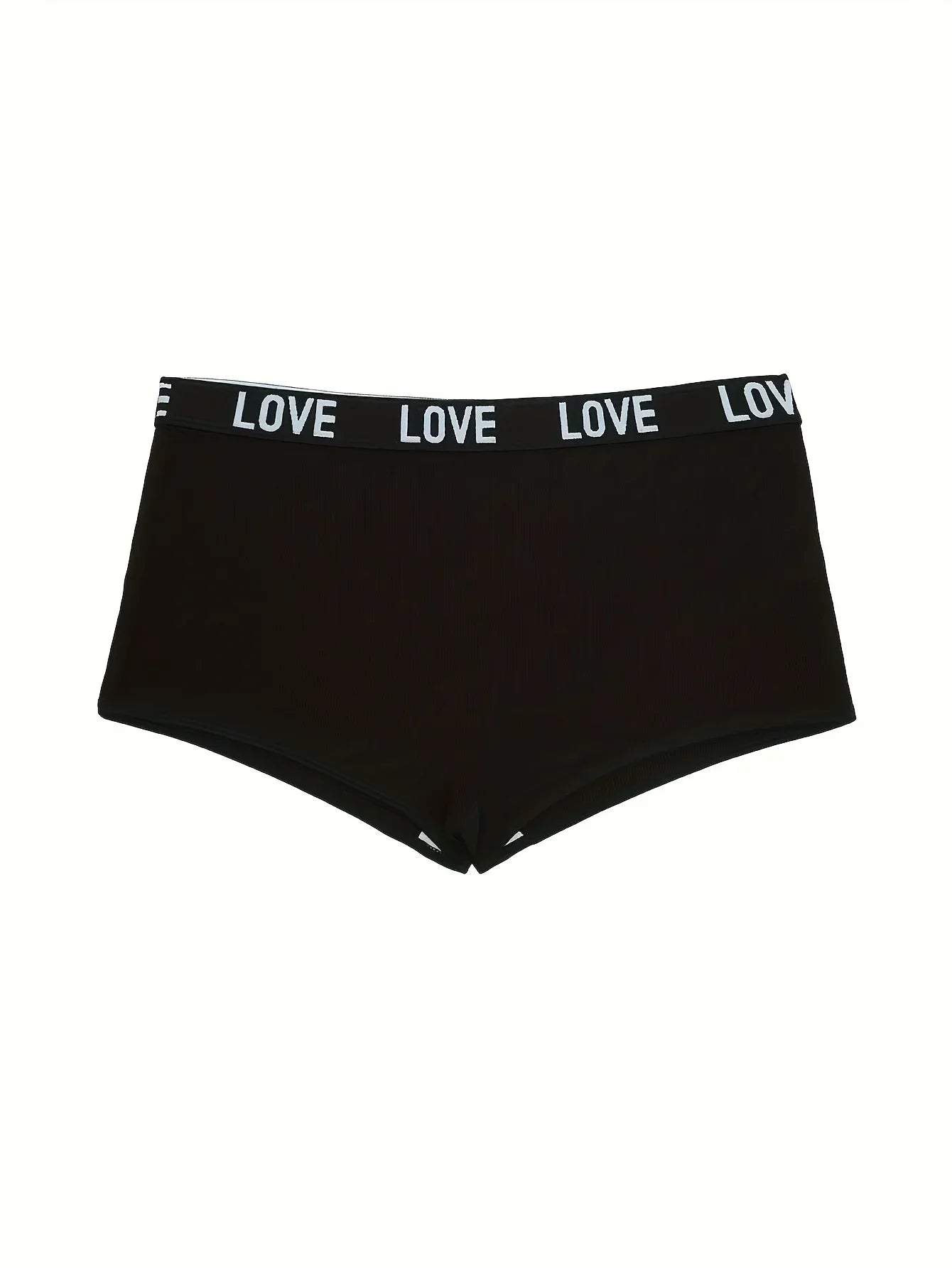 7 Pairs Women’s Lettered Waistband Briefs - Mixed Color Comfortable Sporty Casual Underwear Set