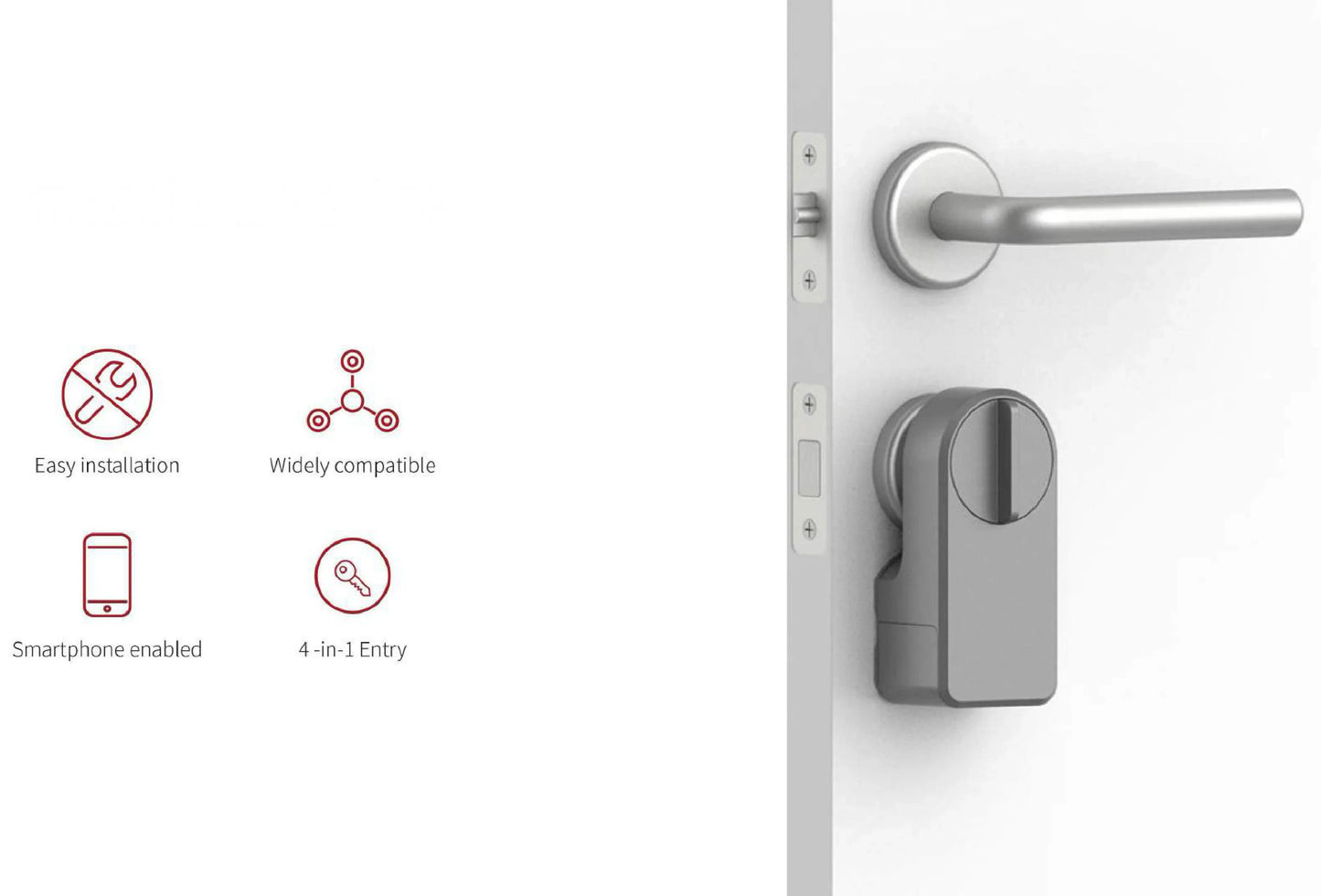 A1 Pro Max Bluetooth Smart Door Lock – Tuya APP Remote Control, Keyless Entry, Smart Life Compatible, DIY Easy Installation