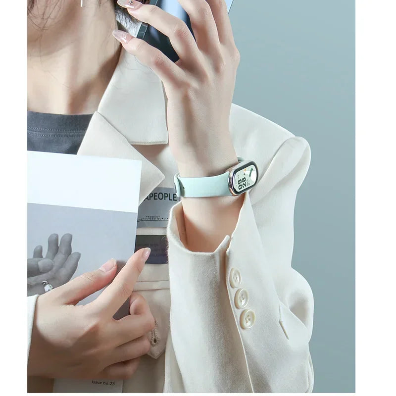 Waterproof Silicone Sport Strap for Xiaomi Mi Band 8/9 NFC – Replacement Smartwatch Bracelet