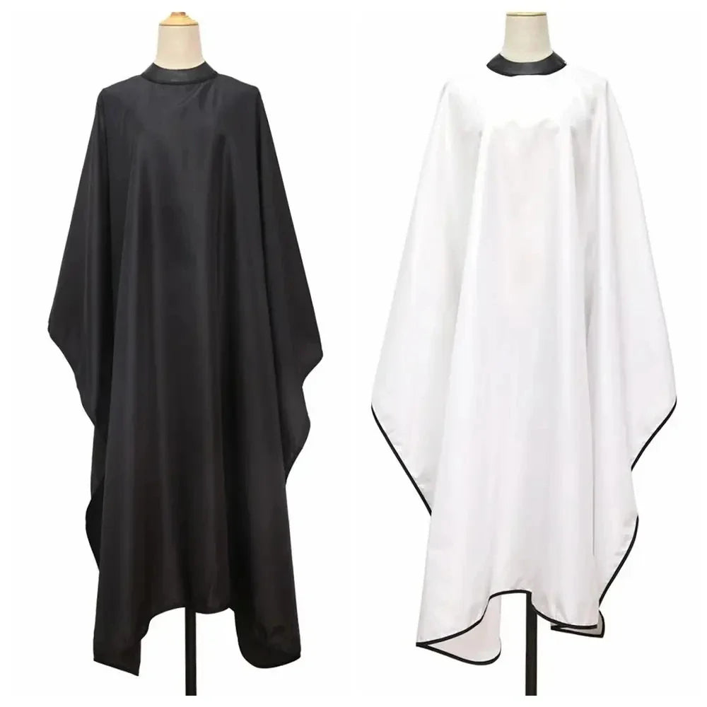 Professional Barber Hair Cutting Cape – Waterproof Transparent Silicone Collar, Anti-Static Salon Cape Eagle Shawl Style
