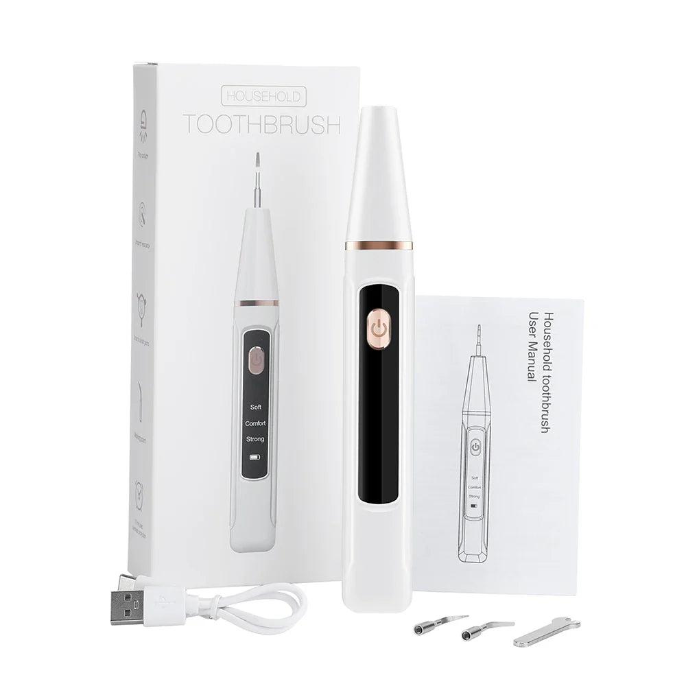 Ultrasonic Dental Plaque & Calculus Remover – Teeth Tartar Eliminator, Stains Cleaner, Electric Tooth Stone Scaler