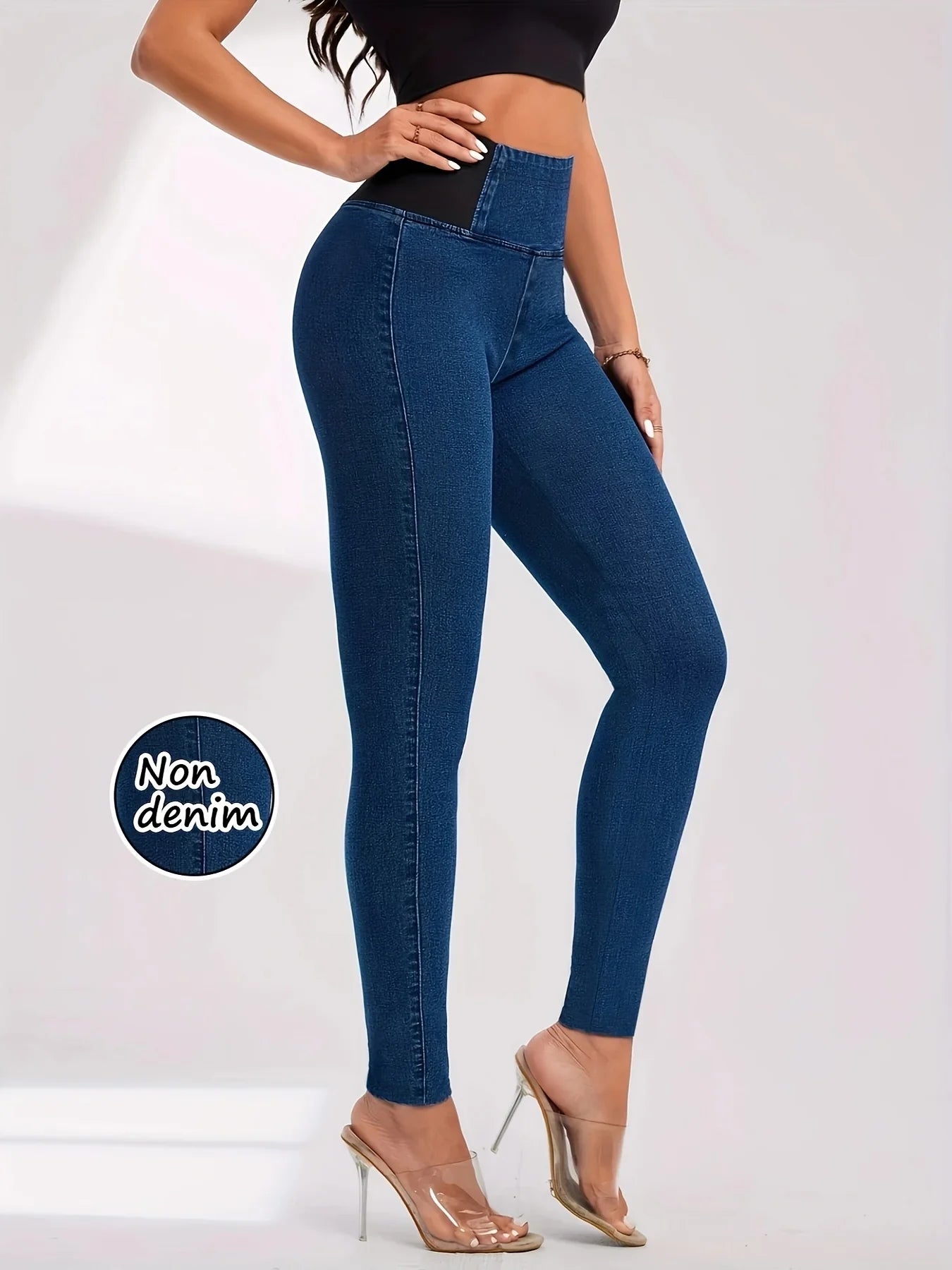Women's High Waist Yoga Leggings - Soft Stretch Hip Lifting Casual Activewear Pants