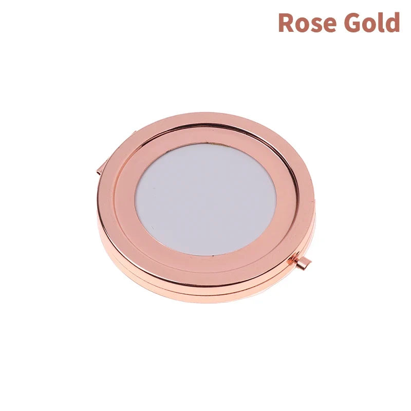 Foldable Mini Square Makeup Mirror - Double-Sided Compact Pocket Vanity Mirror
