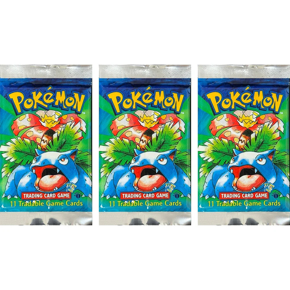Pokémon Booster Packs Base Fossil Jungle - 11 Cards Per Pack & 36 Pack Booster Box Proxy Game Cards Collection