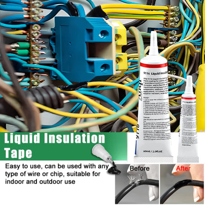 Waterproof Liquid Electrical Tape - Rubber Insulating Sealant Glue for Cable Wire Repair & Home Fixing