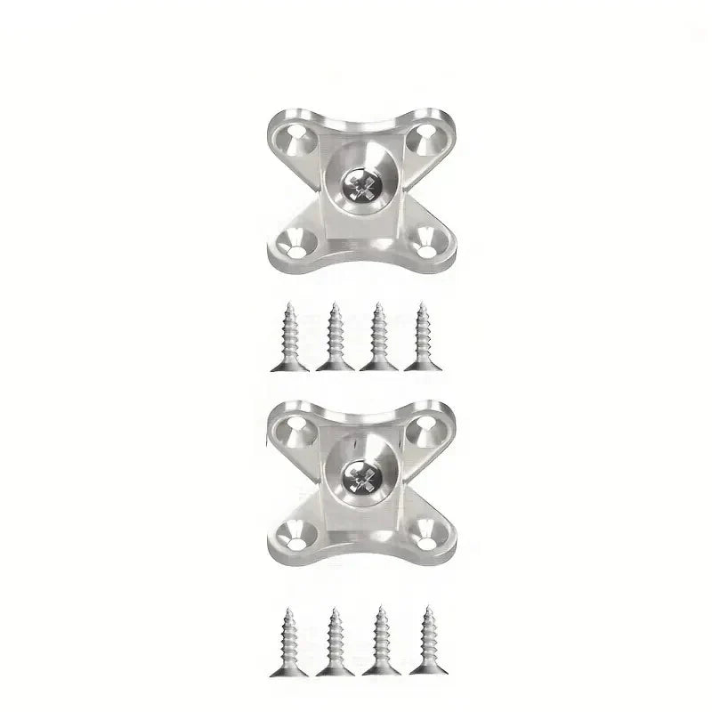 Zinc Alloy Butterfly Corner Brackets - Removable Plank Connectors with Screws
