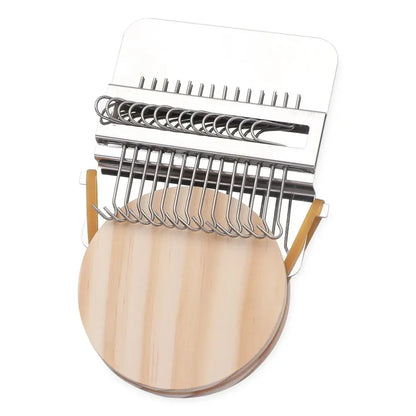 DIY Mini Weaving Loom - Metal Stitching Tool for Creative Darning, Mending & Textile Crafts