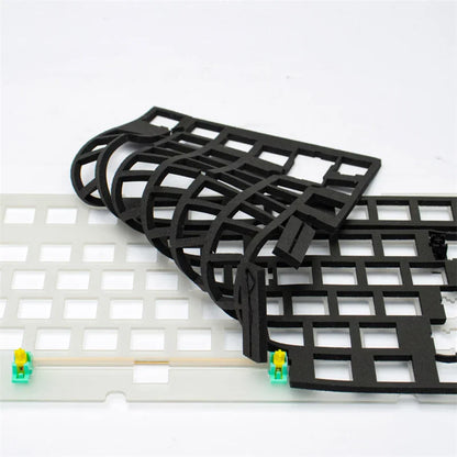 Mechanical Keyboard Poron Sandwich Cotton Silencer Pads – Sound-Absorbing Foam Dampeners for 61-108 Key Switches