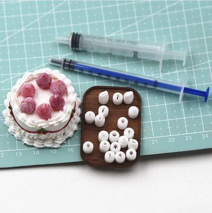 19PCS Mini Nozzle Set – Pottery Clay, Dessert, Food, and Toy Piping Tips for DIY Miniature Cakes