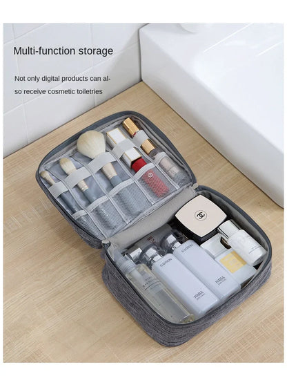 Waterproof Portable Cable Storage Bag – Digital Organizer for USB Cables, Chargers & Travel Accessories