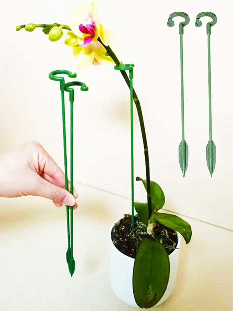 Reusable Plastic Plant Supports - Flower & Vegetable Fixing Brackets for Garden Stems (2/5/10 PCS)