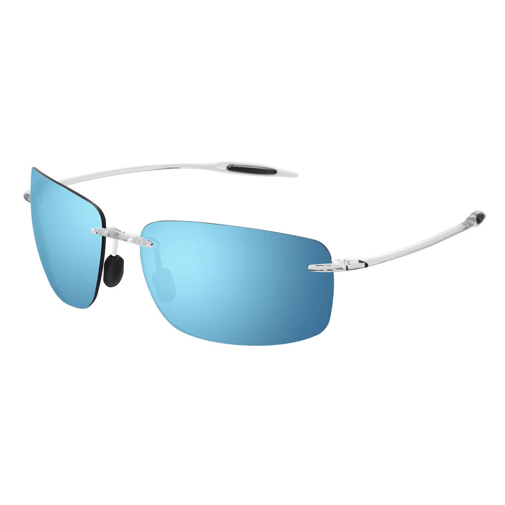 MAXJULI The Matrix Classic Polarized Sports Rimless Sunglasses – Ultralight Rectangle Frame for Men, Driving, UV400 Protection, Model MJ8009