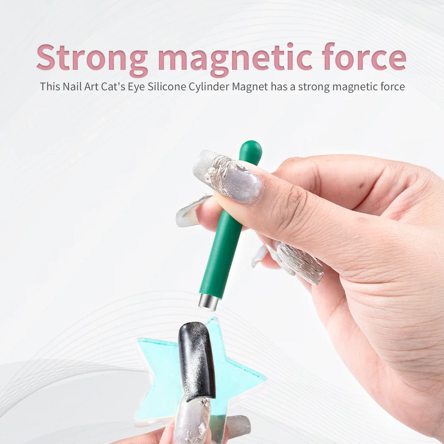 Cat Eye Nail Magnet Stick Set – Multi-Function Magnetic Tools for Cat Eye Gel Polish Nail Art