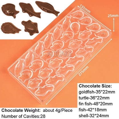 3D Polycarbonate Chocolate Mold - Sphere Diamond Chocolate Bomb & Bonbon Baking Mold for Professional Candy Making