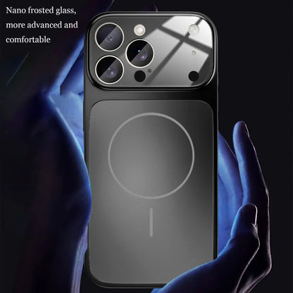 Original Glass Nano Matte Case – Magnetic MagSafe Wireless Charging Armor Cover for iPhone 17 Pro Max, 16, 15, 14, 13 Pro Max, 17 Air