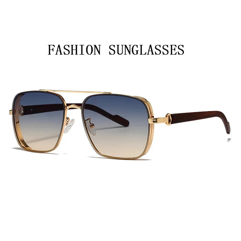 2023 Trendy Sunglasses for Men & Women – Square, Luxe Vintage Retro Steampunk Fashion Glasses, Gafas De Sol Hombre
