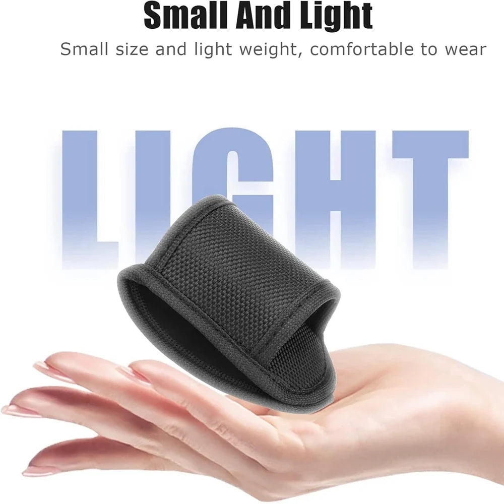 Flashlight Holster Pouch - Open Top Nylon Duty Belt Holder Case for D Cell & Compact Handheld Flashlights
