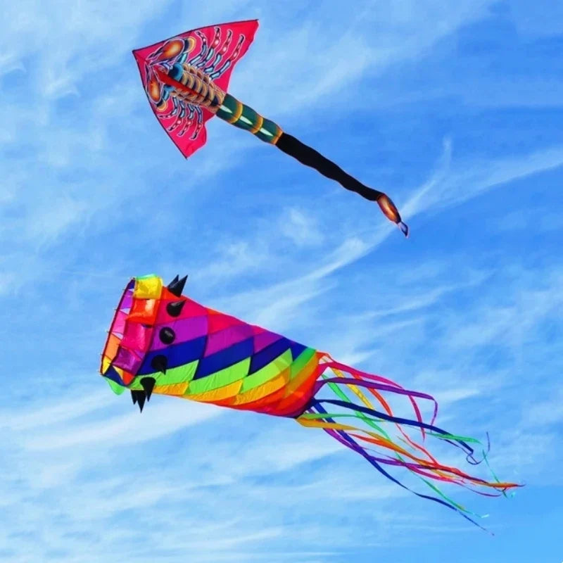 Large Decorative Show Kite - Professional Outdoor Wind Kite with Butterfly Snake Koi Design