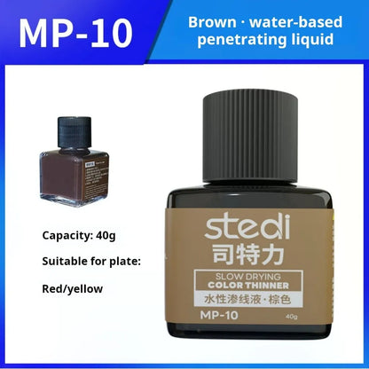 Stedi MP-10~MP-13 Weathering Acrylic Paint – 40g Gundam & Military Model Panel Line Painting Tool for DIY Hobby Crafts