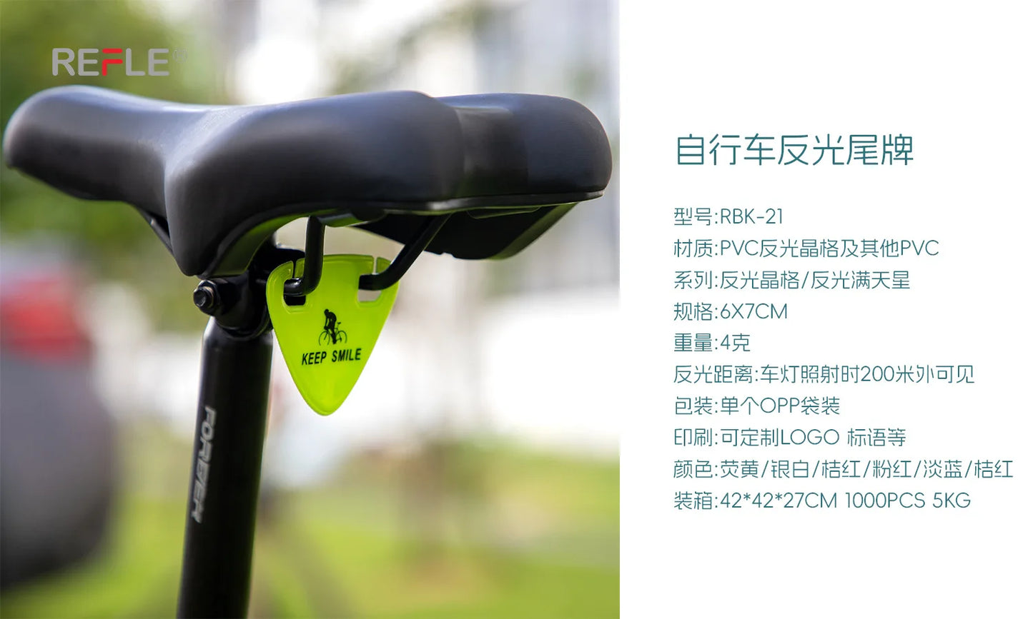 High Brightness Reflective Bike Tail Light – Battery-Free Emergency Night Cycling Safety Warning Light for Mountain & Road Bikes