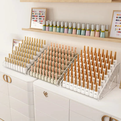 Multi-Layer Acrylic Nail Polish Display Rack – 3/4/5/6/7 Tier Transparent Organizer