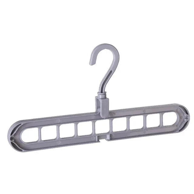 9-Hole Multi-Function Clothes Hanger Organizer – Space-Saving Folding Magic Rack for Scarves & Clothes