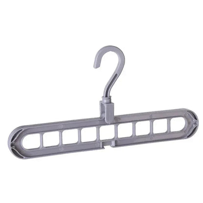 9-Hole Multi-Function Clothes Hanger Organizer – Space-Saving Folding Magic Rack for Scarves & Clothes