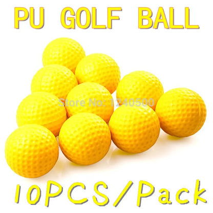 Soft PU Indoor Golf Balls - Yellow Practice Training Aid for Golfers & Gifts