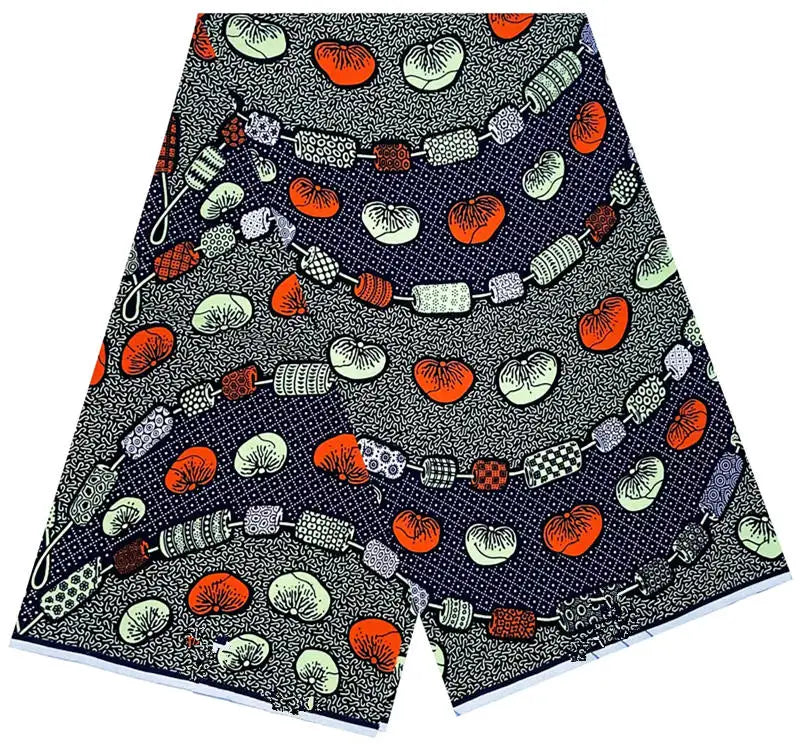 100% Cotton Ankara Wax Fabric - High Quality Soft Real Dutch Pagne Print for Dresses & Sewing
