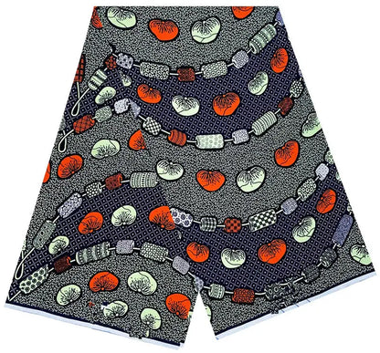 100% Cotton Ankara Wax Fabric - High Quality Soft Real Dutch Pagne Print for Dresses & Sewing