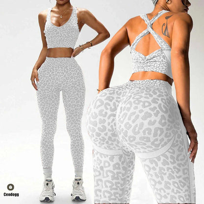 Women’s One-Piece Pad Jumpsuit Yoga Set – Flared Scrunch Workout Pants & Trendy Activewear XP10