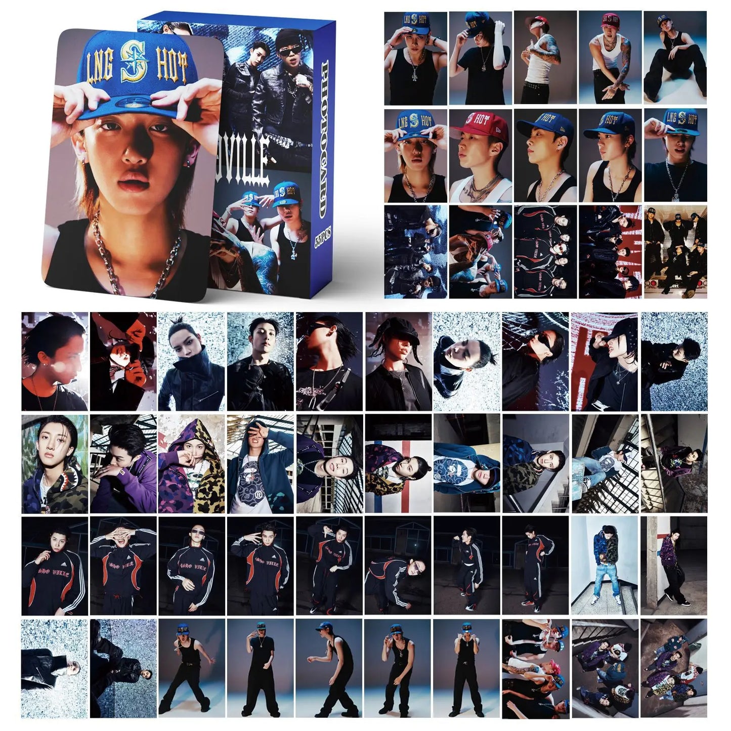 LNGSHOT 4SHOVILLE Jay Park Photo Card Set - 55 K-Pop LOMO Cards & Stickers Fan Collection Gift
