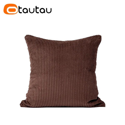 Cotton Corduroy Cushion Cover - Soft Throw Pillowcase Without Insert for Sofa Home Decor