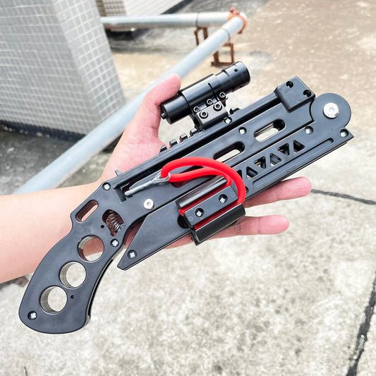 Foldable Slingshot Set - High Precision Outdoor Training Slingshot with Compact Folding Design for Target Practice & Archery