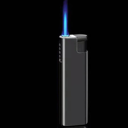 Outdoor Windproof Blue Flame Lighter – Direct Injection Cigarette Lighter for Camping & Smoking Tools (1/50 Pack)