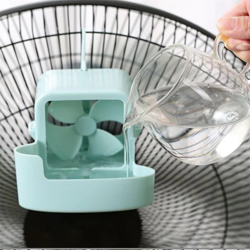 Electric Hanging Fan Cooling Storage Box – Household Cooler with 4 Cups, Refrigeration Accessories