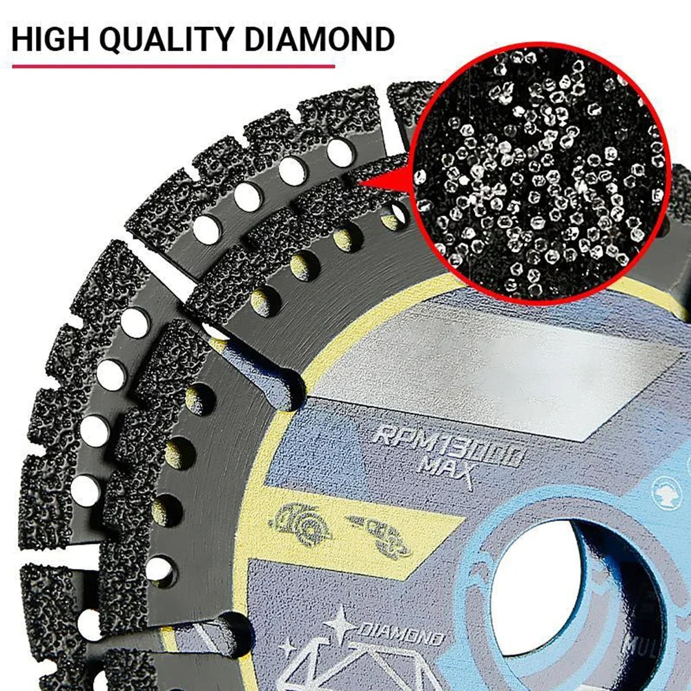 Multi-Material Cutting Blades - Angle Grinder Saw Blades for Metal, Tile, Stone, Plastic, Marble & Alloy Cutting