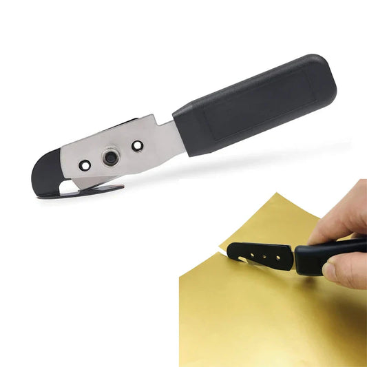 Vinyl Wrapping Paper Backing Slitter Knife: Carbon Fiber Car Sticker Cutter - Safety Tool for Film Vinyl Cutting