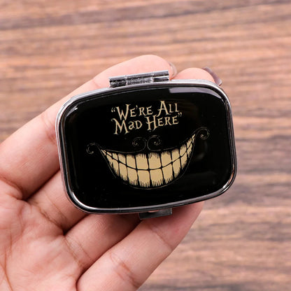 Funny Cat Pill Box - Portable Sealed Mini Medicine Organizer & Compact Storage Case