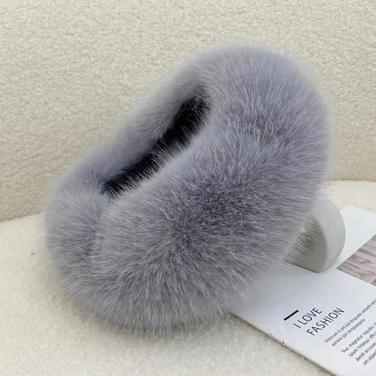 Winter Faux Fur Bucket Hat for Women – Fluffy Thick Plush Fisherman Hat, Coldproof & Windproof Skiing Fashion Panama Cap