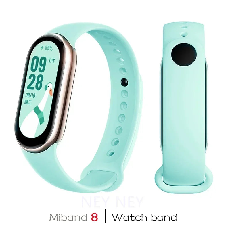 Waterproof Silicone Sport Strap for Xiaomi Mi Band 9/8/NFC – Replacement Smart Bracelet Accessory