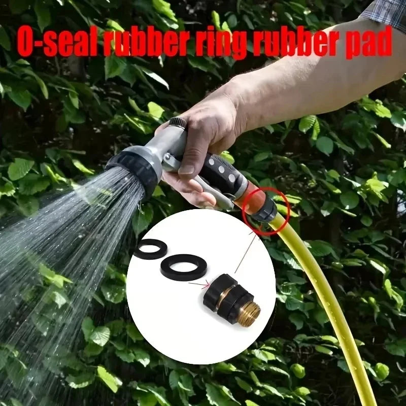 10-Piece Shower Hose Washer Set - Heavy-Duty Heat-Resistant Rubber O-Ring Faucet Seals